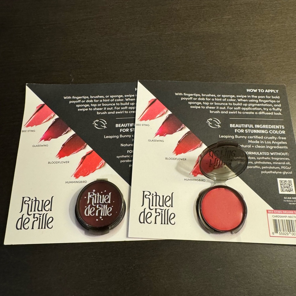 Rituel de Fille Colour Nectar Pigment Balm Bee Sting 2.2 g Sample Size NEW X2